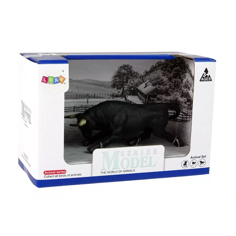 LEAN TOYS Grande Figura de Coleção Touro Animais do Mundo