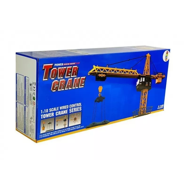 LEAN TOYS Grande gru de construção com gancho ajustável telecomandado, 182 cm