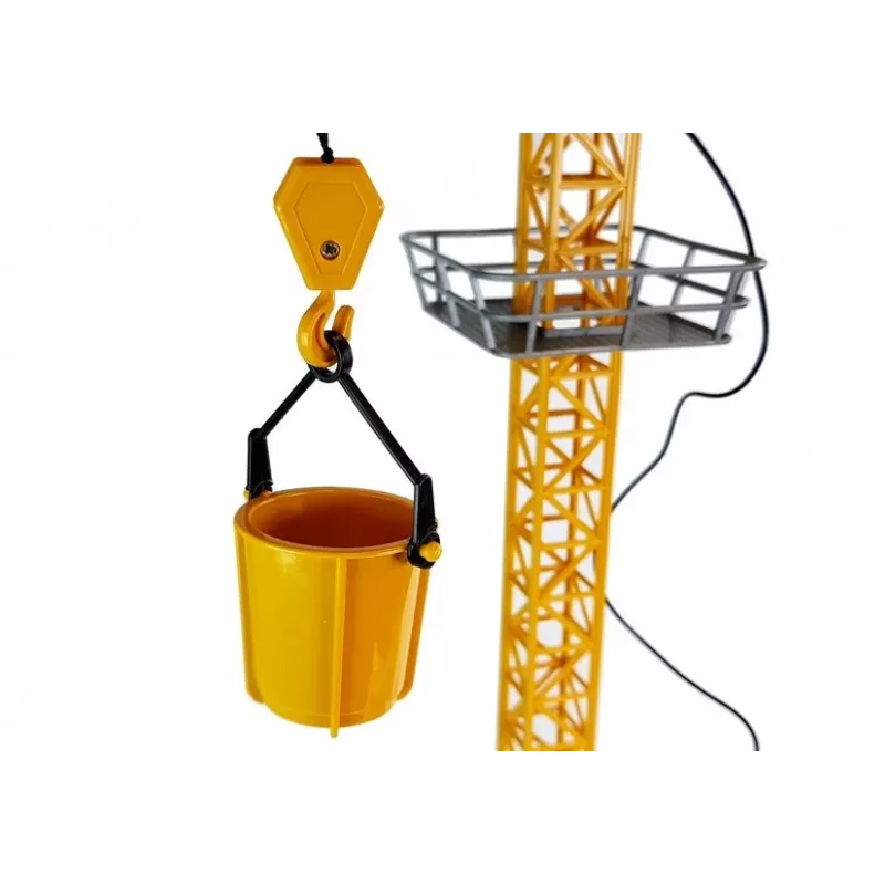 LEAN TOYS Grande gru de construção com gancho ajustável telecomandado, 182 cm