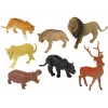 LEAN TOYS Conjunto Grande de Figuras Animais Selvagens Safari + Acessórios 34 Elementos