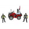 LEAN TOYS Grande conjunto de bombeiros com carro de bombeiros, figuras e capacete de quad para crianças