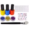 LEAN TOYS Grande Conjunto de Verniz de Unhas Vernizes Autocolantes Separadores de Dedos