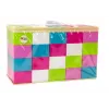 Blocos de construção grandes e alongados LEAN TOYS em saco com autocolantes coloridos – 20 peças