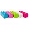 Blocos de construção grandes e alongados LEAN TOYS em saco com autocolantes coloridos – 20 peças