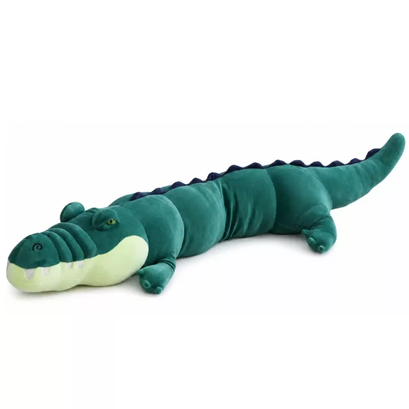 Peluche crocodilo grande mascote LEAN TOYS realista verde 150 cm