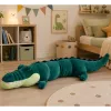 Peluche crocodilo grande mascote LEAN TOYS realista verde 150 cm
