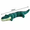 Peluche crocodilo grande mascote LEAN TOYS realista verde 150 cm