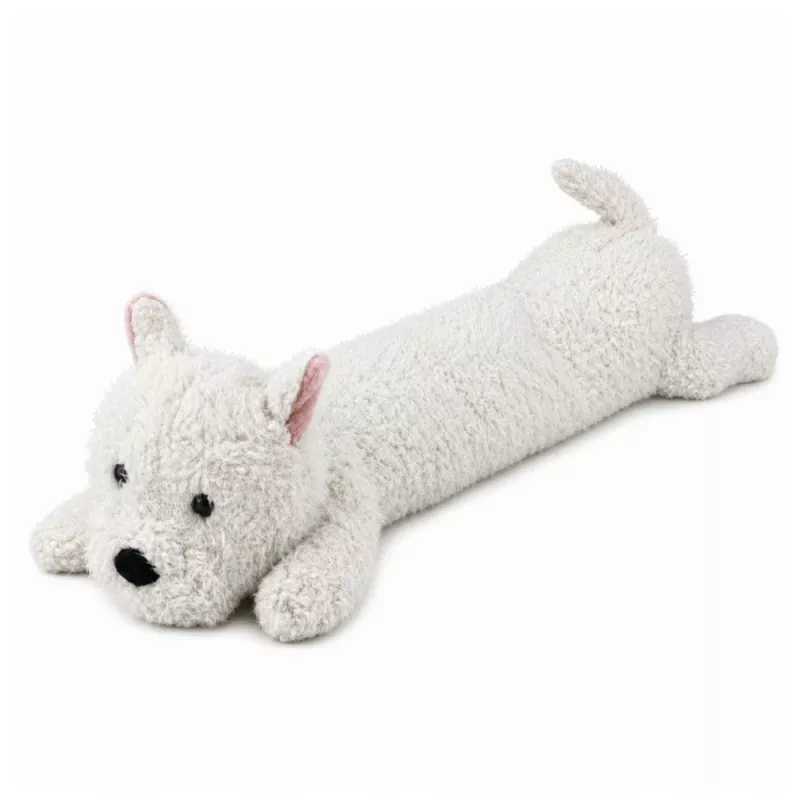 West Highland Terrier de peluche grande LEAN TOYS peluche mascote branco 90 cm
