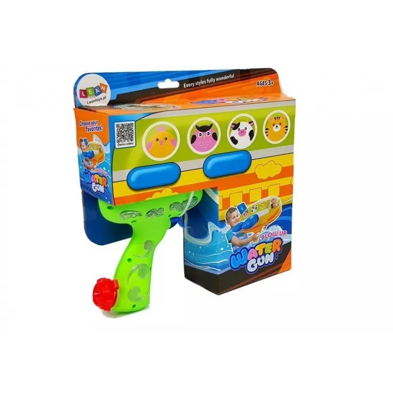 Pistola de água grande com bomba LEAN TOYS dinossauro