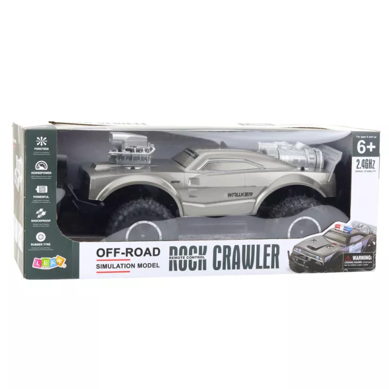Carro desportivo todo-o-terreno RC grande LEAN TOYS prateado 1:8