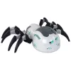 LEAN TOYS Grande aranha RC telecomandada a pilhas, branca e cinzenta