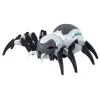 LEAN TOYS Grande aranha RC telecomandada a pilhas, branca e cinzenta