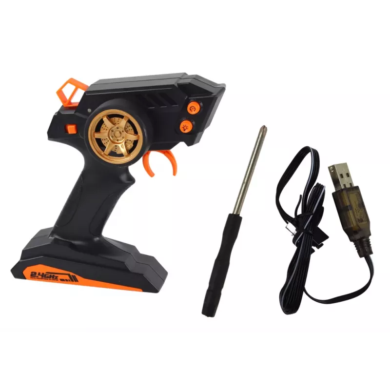 LEAN TOYS Grande carro desportivo telecomandado 1:10 verde e preto