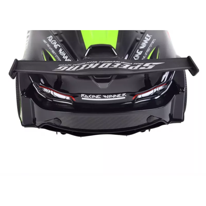 LEAN TOYS Grande carro desportivo telecomandado 1:10 verde e preto