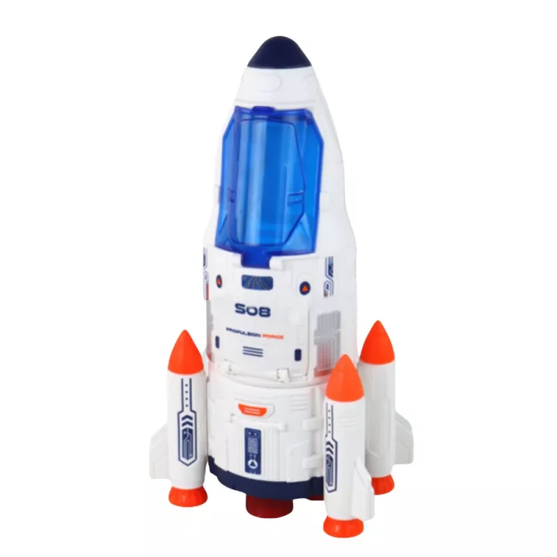 LEAN TOYS Grande Conjunto Espacial UFO Foguetões Veículos Rover Nave Espacial Alien 8 Peças