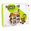 LEAN TOYS Conjunto de Caixa de Supermercado Grande - 60 Peças com Luz, Som & Acessórios, Brinquedo de Faz de Conta para Crianças a partir de 3 Anos