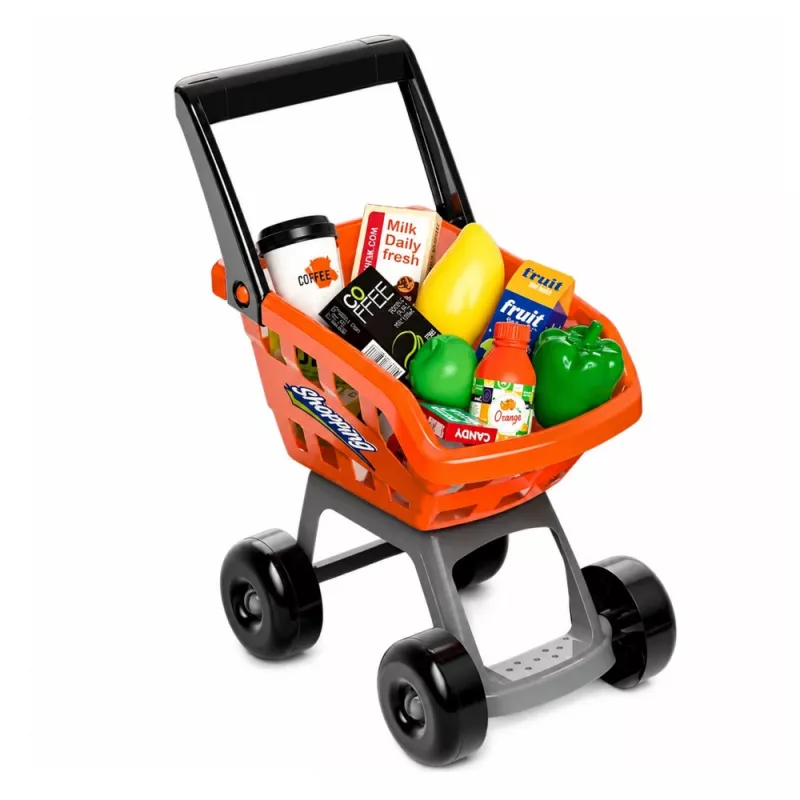 LEAN TOYS Conjunto de Caixa de Supermercado Grande - 60 Peças com Luz, Som & Acessórios, Brinquedo de Faz de Conta para Crianças a partir de 3 Anos