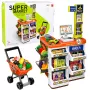 LEAN TOYS Conjunto de Caixa de Supermercado Grande - 60 Peças com Luz, Som & Acessórios, Brinquedo de Faz de Conta para Crianças a partir de 3 Anos