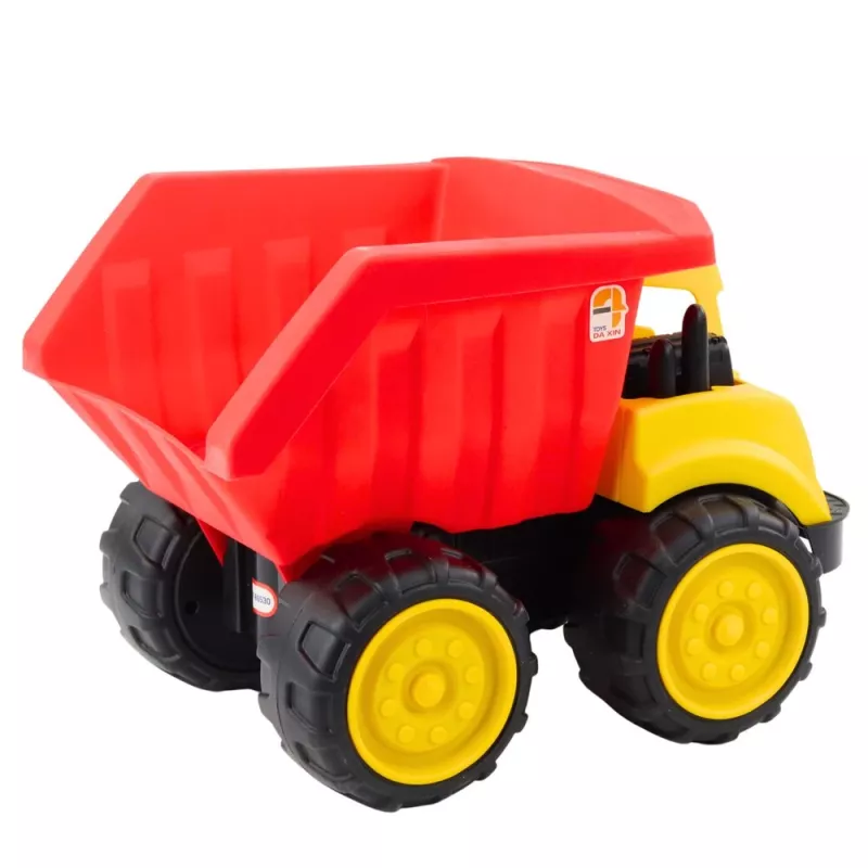 LEAN TOYS camião basculante grande para crianças veículo de construção de areia vermelho-amarelo