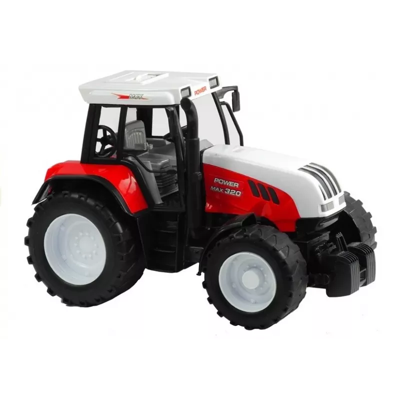 LEAN TOYS Grande trator com atrelado, máquina agrícola, 65 cm