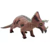 LEAN TOYS Grande Figura de Dinossauro Triceratops com Som 36 cm Castanho