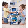 LEAN TOYS Conjunto de Médico Little Doctor's com Carrinho Médico, Raio-X, ECG e Luzes Azul 16 unid.