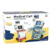 LEAN TOYS Conjunto Pequeno Médico Carrinho Médico Raio-X ECG Luzes Rosa 16 unid.