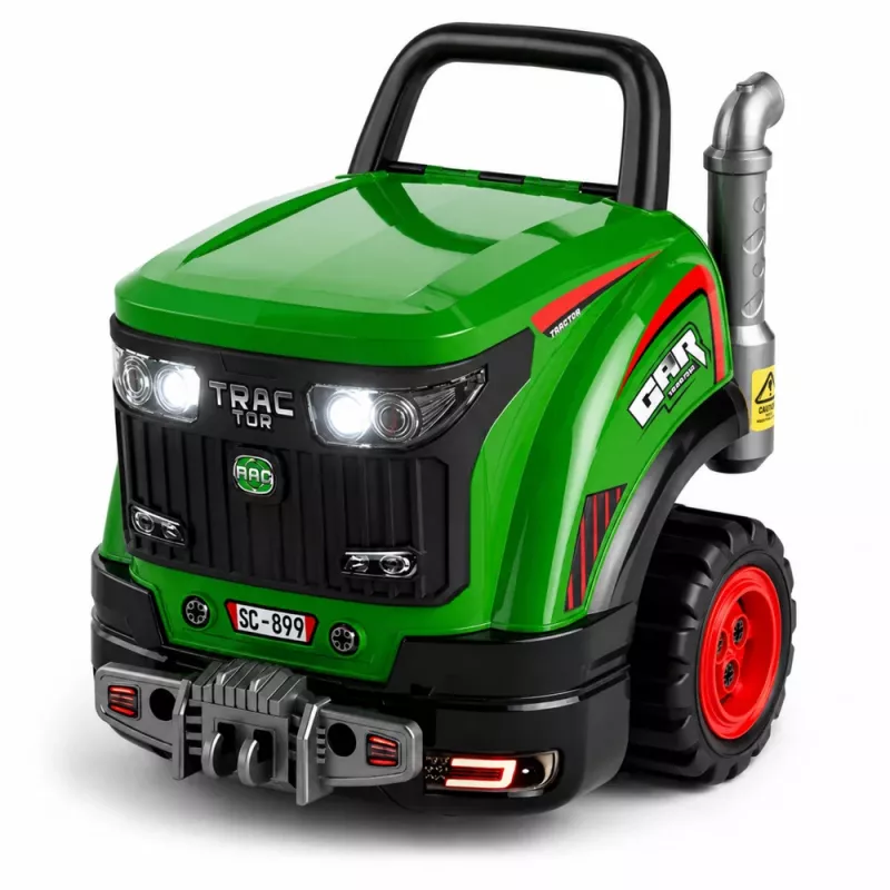 LEAN TOYS Trator desmontável Little Handyman's com luzes, sons e vapor