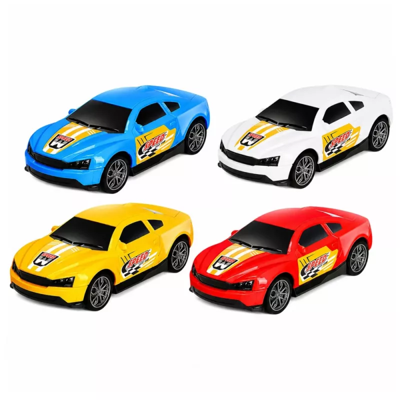 Camião reboque Lora da LEAN TOYS com 4 carros, luzes e sons – transportador de carros com fricção e atrelado removível