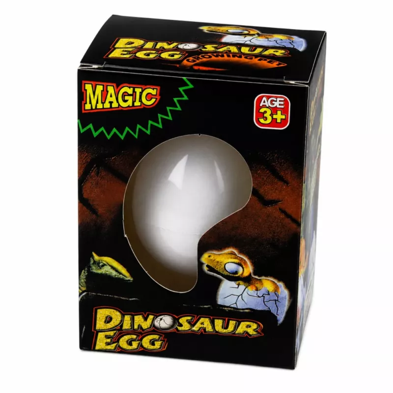 Ovo mágico LEAN TOYS dinossauro a eclodir na água, branco, 6,5 cm