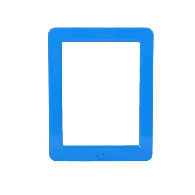 LEAN TOYS Quadro branco 3D mágico iluminado óculos azul