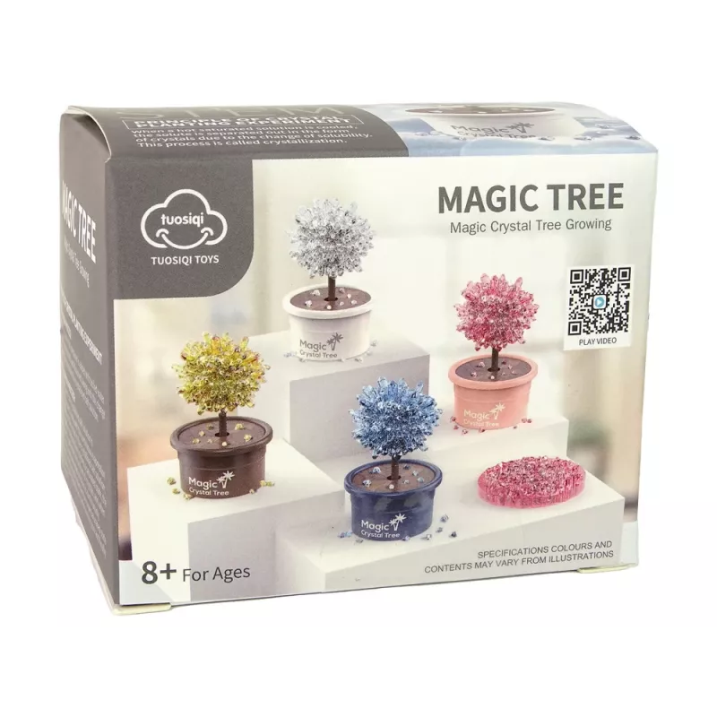 LEAN TOYS Árvore Mágica de Cristal em Crescimento Prateado Experiences