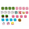 LEAN TOYS Blocos magnéticos conjunto de 50 peças – cubos 3D Pixel unicórnio, plástico ABS, brinquedo de construção criativo