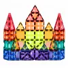 Blocos de construção magnéticos LEAN TOYS 3D painéis criativo STEM colorido 73 unid.