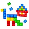 LEAN TOYS Blocos magnéticos Cubos coloridos 3D 160 peças