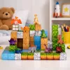 LEAN TOYS Blocos de construção magnéticos Cubos Mundo Quadrado 3D 114 peças