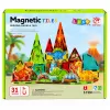 LEAN TOYS Blocos magnéticos dinossauro vulcão 31 peças