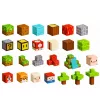 LEAN TOYS blocos magnéticos Pixel World cubos coloridos 146 peças