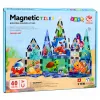 LEAN TOYS blocos magnéticos animais marinhos oceano 40 peças