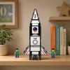 LEAN TOYS Blocos de Construção Magnéticos Foguetão Espacial Figuras 26 Peças