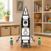LEAN TOYS Blocos de Construção Magnéticos Foguetão Espacial Figuras 26 Peças