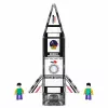 LEAN TOYS Blocos de Construção Magnéticos Foguetão Espacial Figuras 26 Peças