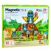 LEAN TOYS blocos de construção magnéticos animais selvagens selva ZOO 52 peças