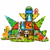 LEAN TOYS blocos de construção magnéticos animais selvagens selva ZOO 52 peças