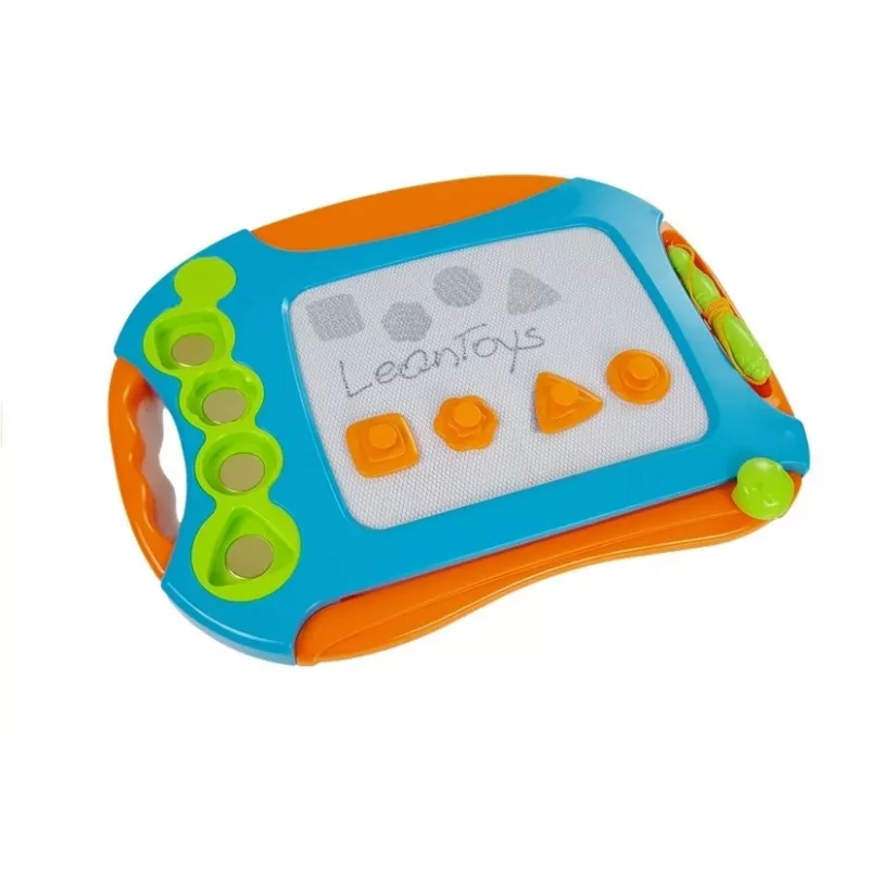 LEAN TOYS quadro magnético de desenho com carimbos geométricos