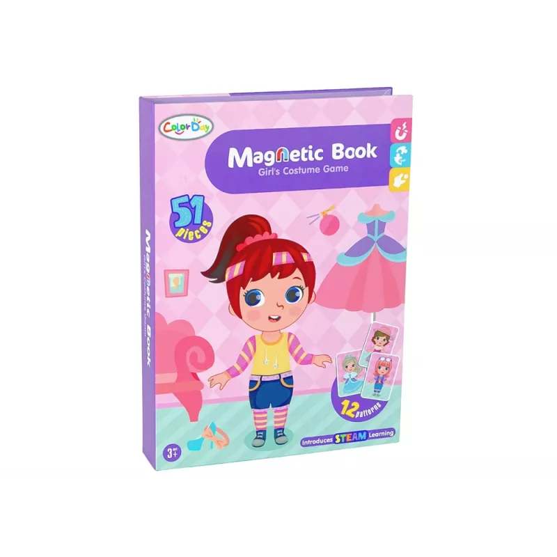 LEAN TOYS Livro de Puzzle Magnético Disfarces de Fantasias