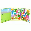 Livro de puzzle magnético dinossauros com ímanes coloridos 30 unidades LEAN TOYS