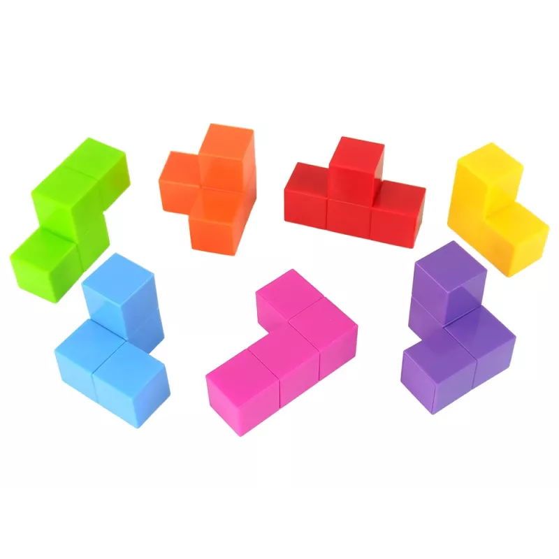 LEAN TOYS Cubo de Puzzle Magnético Cartões de Dupla Face 108 Desafios