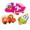 LEAN TOYS puzzle magnético veículos brinquedo educativo meios de transporte conjunto 30 peças