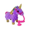 LEAN TOYS Mascote Cavalo Interativo Unicórnio Roxo Asas Douradas